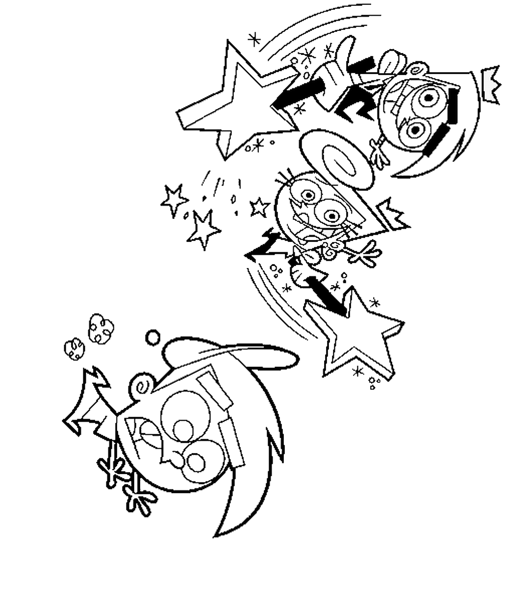 fairy odd parents coloring pages - photo #29