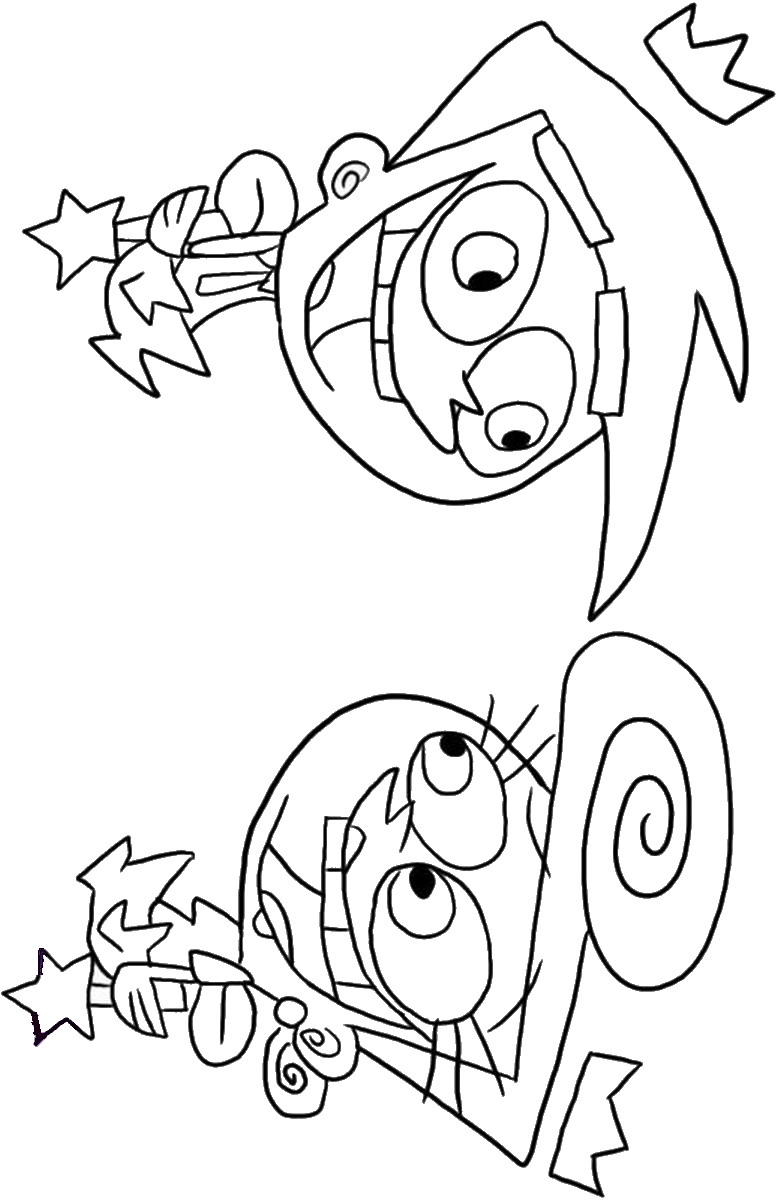 fairly oddparents coloring pages online - photo #46