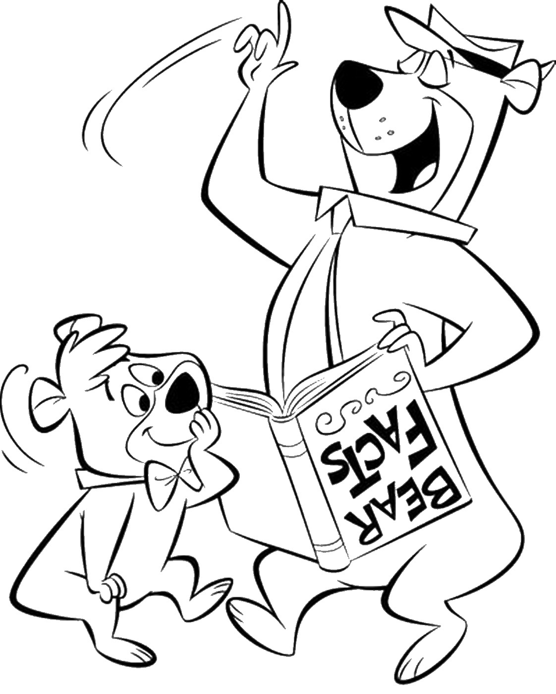 yogi and bobo bear coloring pages - photo #36