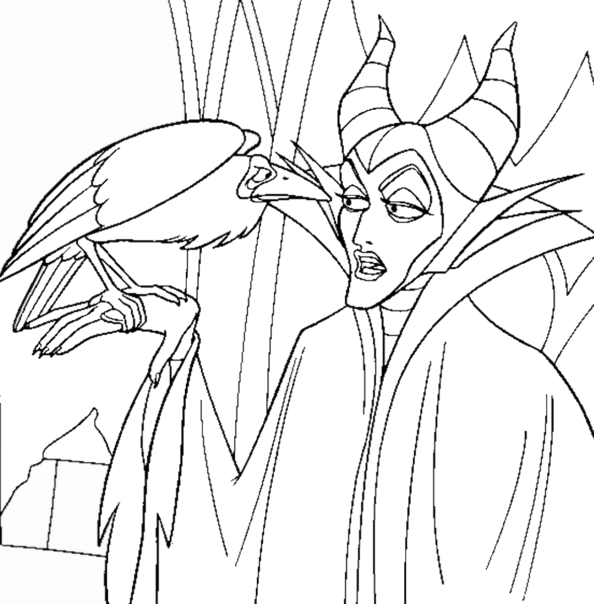 Maleficent_coloring1.gif (1180×1200) (mit Bildern
