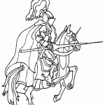 דף צביעה אבירים 24