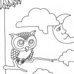 דף צביעה ינשוף 7