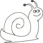 דף צביעה שבלול 1