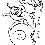 דף צביעה אימא שבלולה ובנה