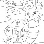 דף צביעה שבלול חייכן