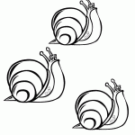 דף צביעה שבלול 7