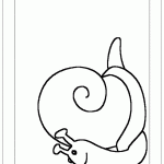 דף צביעה שבלול 5