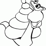 דף צביעה שבלול 3