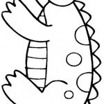 דף צביעה תנין 13