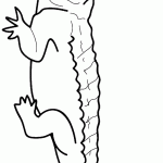 דף צביעה תנין 8