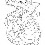 דף צביעה תנין פוצח בשירה