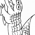דף צביעה תנין 3