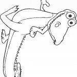 דף צביעה תנין 2