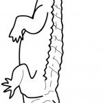 דף צביעה תנין 1