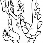 דף צביעה תנין 11