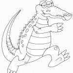 דף צביעה תנין 12