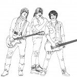דף צביעה להקת רוק בהופעה 3