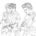 דף צביעה להקת רוק בהופעה 2