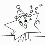 דף צביעה כוכב נולד מזמר