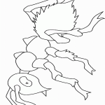 דף צביעה נמלה 1