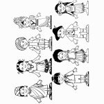 דף צביעה ילדים מארצות שונות