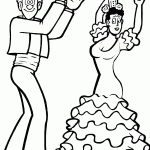 איש ואישה בריקוד ספרדי