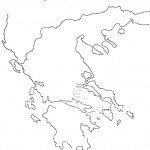 דף צביעה מפת יוון