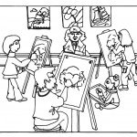 דף צביעה כיתת ציור