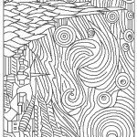 דף צביעה ציור של הצייר ואן גוך