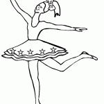 דף צביעה רקדנית בלט 11
