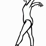 דף צביעה רקדנית בלט 9