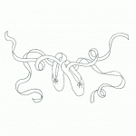 דף צביעה נעלי רקדנית בלט 2