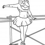 דף צביעה רקדנית בלט 20