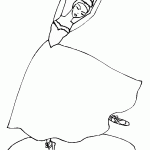 דף צביעה רקדנית בלט 13