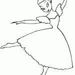 דף צביעה רקדנית בלט 12