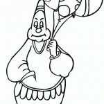 ליצן עם צרור בלונים