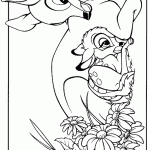 דף צביעה איילה עם עופר בחיקה