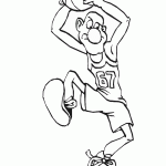 דף צביעה שחקן כדורסל 19