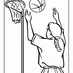 דף צביעה שחקנית כדורסל 5