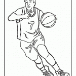 דף צביעה שחקן כדורסל 16
