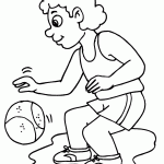דף צביעה שחקנית כדורסל 4