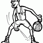 דף צביעה שחקן כדורסל 15