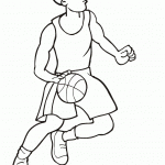 דף צביעה שחקן כדורסל 12