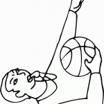 דף צביעה שופט כדורסל 1