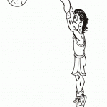 דף צביעה שחקן כדורסל 7