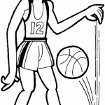 דף צביעה שחקן כדורסל 3