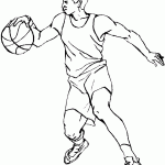 דף צביעה שחקן כדורסל 2