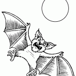 דף צביעה עטלף 10