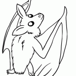 דף צביעה עטלף 9