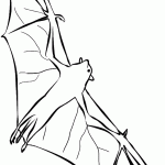 דף צביעה עטלף 7